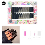 【BUY 3 Get 1 More Free】【Long Nails L101 - L150】 Machine Press on Nails 24Pcs False Nails