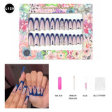 【BUY 3 Get 1 More Free】【Long Nails L101 - L150】 Machine Press on Nails 24Pcs False Nails