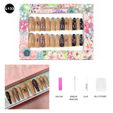 【BUY 3 Get 1 More Free】【Long Nails L101 - L150】 Machine Press on Nails 24Pcs False Nails