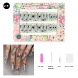 【BUY 3 Get 1 More Free】【Long Nails L101 - L150】 Machine Press on Nails 24Pcs False Nails