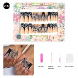 【BUY 3 Get 1 More Free】【Long Nails L101 - L150】 Machine Press on Nails 24Pcs False Nails