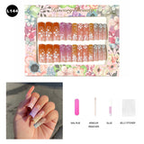 【BUY 3 Get 1 More Free】【Long Nails L101 - L150】 Machine Press on Nails 24Pcs False Nails