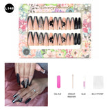 【BUY 3 Get 1 More Free】【Long Nails L101 - L150】 Machine Press on Nails 24Pcs False Nails