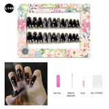 【BUY 3 Get 1 More Free】【Long Nails L101 - L150】 Machine Press on Nails 24Pcs False Nails