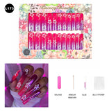 【BUY 3 Get 1 More Free】【Long Nails L151 - L200】Machine Press on Nails 24Pcs False Nails