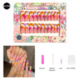 【BUY 3 Get 1 More Free】【Long Nails L151 - L200】Machine Press on Nails 24Pcs False Nails