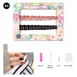 【BUY 3 Get 1 More Free】【Short Nails S1 - S50 】Machine Press on Nails 24Pcs False Nails