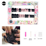 【BUY 3 Get 1 More Free】【Medium Nails M1 - M50】 Machine Press on Nails 24Pcs False Nails