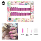 【BUY 3 Get 1 More Free】【Medium Nails M1 - M50】 Machine Press on Nails 24Pcs False Nails