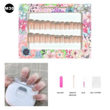 【BUY 3 Get 1 More Free】【Medium Nails M1 - M50】 Machine Press on Nails 24Pcs False Nails