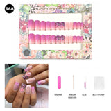 【BUY 3 Get 1 More Free】【Short Nails S51 - S84】Machine Press on Nails 24Pcs False Nails