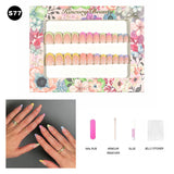 【BUY 3 Get 1 More Free】【Short Nails S51 - S84】Machine Press on Nails 24Pcs False Nails