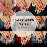 【BUY 3 Get 1 More Free】【Halloween nails H1 - H50】Machine Press on Nails 24Pcs False Nails