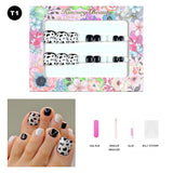 【BUY 3 Get 1 More Free】【Toe nails T1 - T20】 Machine Press on Nails 24Pcs False Nails