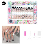 【BUY 3 Get 1 More Free】【Long Nails L101 - L150】 Machine Press on Nails 24Pcs False Nails