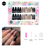 【BUY 3 Get 1 More Free】【Long Nails L101 - L150】 Machine Press on Nails 24Pcs False Nails