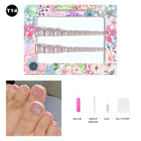 【BUY 3 Get 1 More Free】【Toe nails T1 - T20】 Machine Press on Nails 24Pcs False Nails