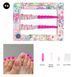 【BUY 3 Get 1 More Free】【Toe nails T1 - T20】 Machine Press on Nails 24Pcs False Nails