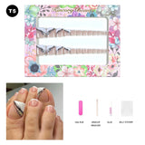 【BUY 3 Get 1 More Free】【Toe nails T1 - T20】 Machine Press on Nails 24Pcs False Nails