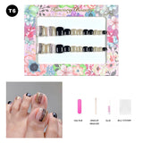 【BUY 3 Get 1 More Free】【Toe nails T1 - T20】 Machine Press on Nails 24Pcs False Nails