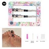 【BUY 3 Get 1 More Free】【Toe nails T1 - T20】 Machine Press on Nails 24Pcs False Nails