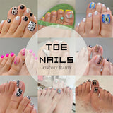 【BUY 3 Get 1 More Free】【Toe nails T1 - T20】 Machine Press on Nails 24Pcs False Nails